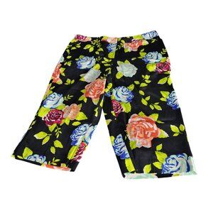 Cato Contemporary Low Rise Capri Pants Women Sz 20W Floral Multicolor Work‎ Boho